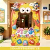 Temporada de Regreso a Clases Escuela Primaria y Jardín de Infantes Montaje de Escena Decoración de Salón de Clases Señalización, Señales Guía, Pared de Fondo para Eventos, Tablero Kt
