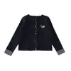 Conjunto Nuevo de Primavera para Niñas de Manga Larga Ropa Infantil Cárdigan de Punto y Jeans para Niñas Conjunto de Dos Piezas Conjunto Infantil de Moda