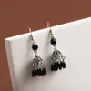 [Selección Premium] Pendientes de Perlas con Forma de Gota de Aceite de Jade Imitación Estilo Chino Nuevo Pendientes Retro con Borlas de Gota de Agua Accesorios Simples Hanfu para Mujeres