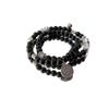 Nueva pulsera de cuentas de doble capa de estilo chino con personalidad moderna y diseño de nicho, pulsera de estilo chino retro, joyería