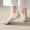 Meias femininas de verão finas antiderrapantes, meias de salto alto sem costura, malha de seda gelada, absorventes de suor, boca rasa, meias invisíveis