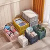 Cesta de Armazenamento para Mesa Criativa Caixa de Armazenamento para Lanches Dobrável Empilhável Cesta de Armazenamento de Plástico para Mesa Sala de Estar Geladeira