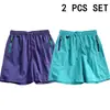 Amazon comércio exterior transfronteiriço masculino novo verão ao ar livre casual cintura elástica secagem rápida respirável shorts