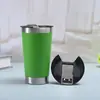 En stock transfronterizo vaso de cerveza de 20 oz doble capa al vacío con abrebotellas vaso para coche portátil al aire libre montado en coche vaso térmico