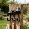 Colgador de Abrigo de Hongo Transfronterizo Estilo Europeo Retro Creativo Gancho de Hierro Forjado Gancho de Hierro Fundido Pared de Jardín Decoración Personalizada Colgador de Pared