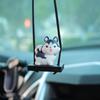 Perro Husky tauromaquia Jingbakoji colgante de espejo retrovisor de coche colgante de decoración de coche suministros para coche