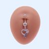 Gatte Corazón europeo y americano transfronterizo, sirena, full diamond, piercing para ombligo, sol, arco, acero inoxidable, clavo para ombligo