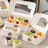 Caja de Cartón para Empaque de Cupcakes 2/4/6/12 Piezas con Ventana Caja para Empaque de Muffins y Magdalenas para Hornear Pastelería