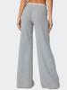 Ropa de mujer transfronteriza europea y americana Amazon Pantalones casuales con cordón para mujer Pantalones rectos Dape Pantalones sueltos con borde de encaje