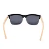Nova Moda Estilo Coreano Personalizável Pés de Bambu Moso Óculos de Sol de Bambu e Metal Armação Quadrada Óculos de Sol com Proteção Solar 8466