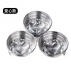 Vaporizador de Ovos Poché Molde para Ovos Formato de Coração Café da Manhã Redondo Ovo Cozido Bandeja de Vaporização de Aço Inoxidável 304
