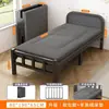 Cama de solteiro dobrável simples para uso doméstico, cama de cochilo para adultos, cama de casal para quarto, cama extra para moradia de aluguel, cama de ferro de painel duro portátil