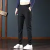 Pantalones Casuales de Otoño para Hombre Estilo 2026 Cintura Elástica Corte Ajustado Elásticos Rectos de Moda Pantalones de Negocios de Tencel para Hombre