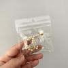 Bolsa sellada INS al por mayor portátil pequeña para almacenamiento de joyas, pendientes, acabado, bolsa de plástico transparente de PVC autosellante