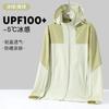 Abrigo bloqueador solar UPF100 nueva combinación de colores primavera y verano frío transpirable no sofocante-5C hielo anti-ultravioleta transparente