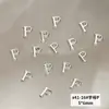 Joias de unha de liga X41 atacado metal estéreo 26 letras inglesas mistas acessórios de decoração de unha diy