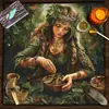 Mantel de Tarot Bruja Gato Carta de Tarot Tela para Juego de Mesa Mantel de Terciopelo