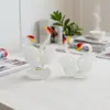 Decoración de Cisne Glaseado de Zibo para Coche, Escritorio de Oficina, Sala de Estar, Dormitorio, Regalo Navideño Transfronterizo