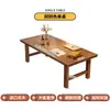 Mesa Grande de Tablero de Madera Maciza para Uso Doméstico, Sala de Estar, Escritorio Largo Grande, Escritorio Simple, Mesa de Trabajo, Mesa de Lectura y Estudio para Múltiples Personas