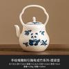 Bule de panda pintado à mão de fábrica mini bule não esquenta pote único conjunto de chá de cerâmica chinesa bule de chá kung fu