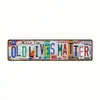 Venta caliente transfronteriza 10x 40 señalización vintage logo moda pared baño cocina decoración pintura de lata