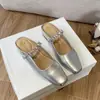 Zapatos Mary Jane Cuadrados con Pedrería Estilo Francés, Estilo Hada Elegante Primavera y Otoño 2026, Mocasines de Punta Cerrada con Boca Baja y Tacón Oculto