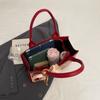 Bolsa de Boda Estilo Nacional, Bolso de Mano para Compromiso, Bolso de Hombro Doble Felicidad para Mujer, Bolso Cruzado Tote Texturizado de Gran Capacidad, Bolsa de Novia