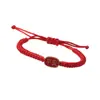 Pulsera trenzada de nudo de oro para pareja, para el año de nacimiento, atrayendo riqueza y fortuna, cuerda roja rica y caprichosa, cuerda negra, pulsera para estudiantes de lugar escénico