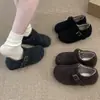 Zapatos de algodón peludo con plataforma para mujer Birkenstocks, zapatos de algodón peludo con suela gruesa para mujer, nuevo estilo de invierno 2026, zapatos de pelo para mujer, zapatos de algodón de lana para exteriores para mujer