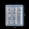 Fácil de Desmoldar Dibujo Animado Isla de Navidad DIY Arte de Uñas Molde de Silicona Relieve Tridimensional Tienda de Uñas Herramienta de Decoración