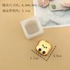 Jc Molde de Torrada para Filhote Baking Food Grade Chocolate Silicone DIY Handmade Molde Flip Molde de Pinça para Torrada de Bebê