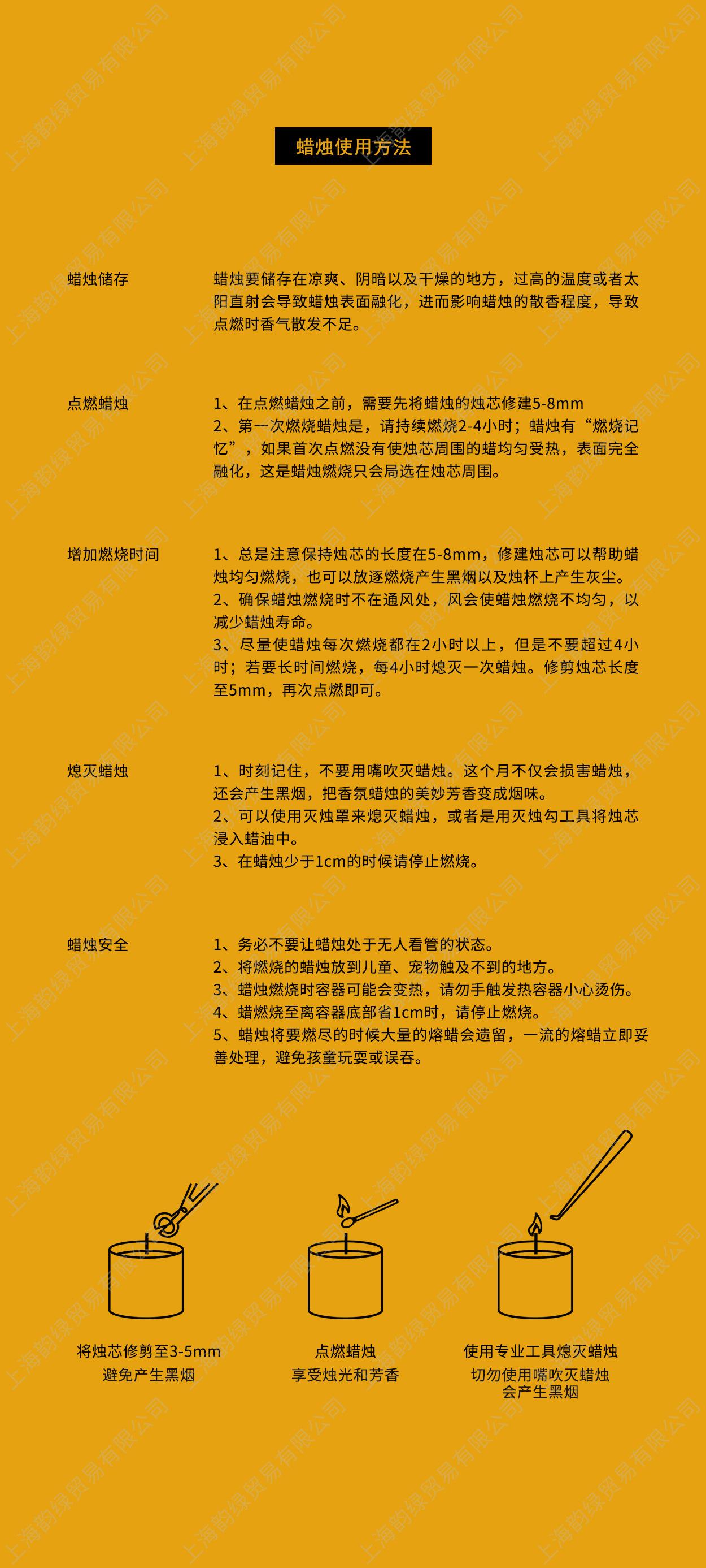 蜡烛使用方法水印