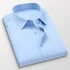 Camisa Masculina de Manga Curta Plus Size Transfronteiriça para Gordo Verão 2023 Cor Sólida Casual para Trabalho e Dia a Dia Meia-idade