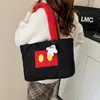 Bolsas de Peluche para Mujer al por Mayor, Nueva Moda Versátil Linda Dibujos Animados Bolsa de Tutoría, Bolso Tote de Gran Capacidad, Bolso de Hombro