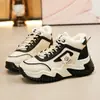 Zapatos casuales de algodón para mujer, invierno 2026, nuevos, de moda, engrosados, cálidos y antideslizantes, con suela de felpa y amortiguación