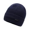 Chapéu Masculino Outono e Inverno Novo com Forro de Lã Quente à Prova de Vento Chapéu de Lã para Ciclismo ao Ar Livre Proteção para Orelhas Chapéu de Tricô Espessado Chapéu para Frio
