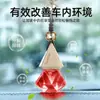 Colgante de Madera con Cuentas de Cristal Triangulares para Espejo Retrovisor de Coche, Perfume, Aceite Esencial de Aromaterapia, Fragancia para Coche, Venta al por Mayor