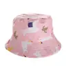 Sombrero de Pescador Estampado para Niños de Comercio Exterior Primavera y Otoño Cuatro Estaciones Delgado Dibujos Animados Protector Solar Sombrero Cubeta para Niños y Niñas