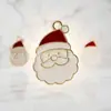 BA-38 El Más Vendido Transfronterizo DIY Colgante de Esmalte de Papá Noel Pulsera Collar Adorno Llavero Pendientes