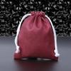Bolsa de Suede e Linho com Contas e Cordão Cordão Pulseira de Contas de Buda Embalagem para Joias Pronta para Venda