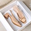 Sapatos de Salto Alto Estilo Francês com Salto Bloco e Bico Quadrado, Adequados para Uso ao Ar Livre, Sandálias de Tiras sem Costas Tendência de Verão Tamanho Grande, Novo Modelo 2026 para Mulheres
