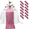 Amazon Transfronterizo Bali Hilo Mantel de Mesa Tela Plegada Fiesta Navideña Boda Decoración Mantel de Mesa Arrugado Venta al por Mayor