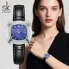Reloj de pulsera de cuarzo elegante para mujer con correa de cuero SK impermeable venta al por mayor de fábrica reloj de pulsera transfronterizo 0216