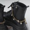 Moda Elegante Lujo Ligero Colgante de Perla Cadena para Zapatos Personalidad Punk Cadena Gruesa Accesorios para Zapatos de Moda Genial Joyería Colgante Cadena para Bolso
