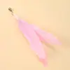 Ventosa Forte Vara de Brinquedo para Gato Brinquedo para Gato Haste Longa Pena Sino Cabeça de Reposição Brinquedo para Gato Resistente a Mordidas Suprimentos para Animais de Estimação