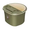 Balde para Banho de Pés Doméstico com Alça Espessado e Elevado Balde Portátil para Banho de Pés Massagem Isolamento Acima da Panturrilha Balde para Banho de Pés