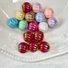 Cartão Colorido com Luz UV Eletrodepositado em Acrílico 16mm Contas de Abóbora Contas com Furo Reto DIY Corrente para Celular Material de Joalheria Acessórios