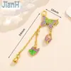 Colgante de cuentas de gota de aceite de tres vías de oro antiguo estilo chino con material para pulsera collar joyería con cuentas DIY