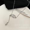 Cadena de Suéter con Borla de Nariz de Cerdo de Circonita de Lujo Ligero para Mujer Nueva Tendencia de Lujo Ligero Diseño de Nicho Sentido de la Moda Collar Largo Celebridad de Internet