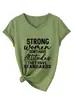 Las mujeres fuertes no tienen Camiseta de Mujer de Cuello en V Spot Simple Versátil Manga Corta Amazon eBay